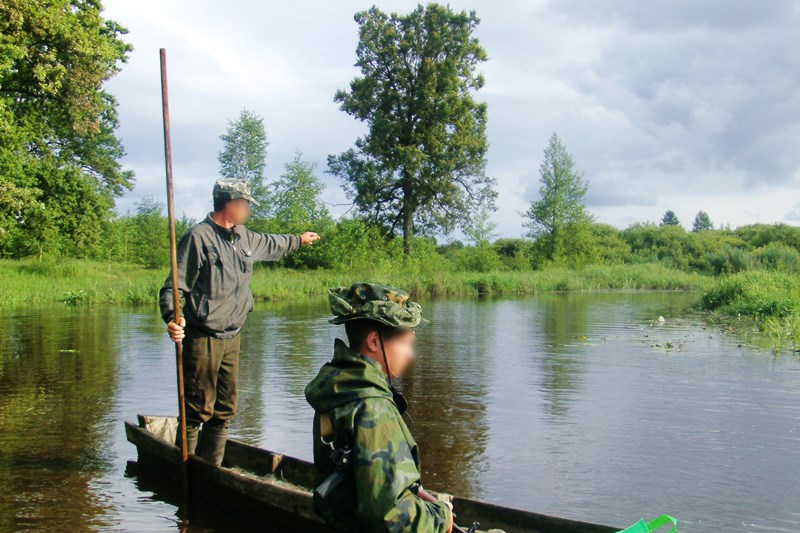 Рыбака из Украины задержали сотрудники Пинского погранотряда