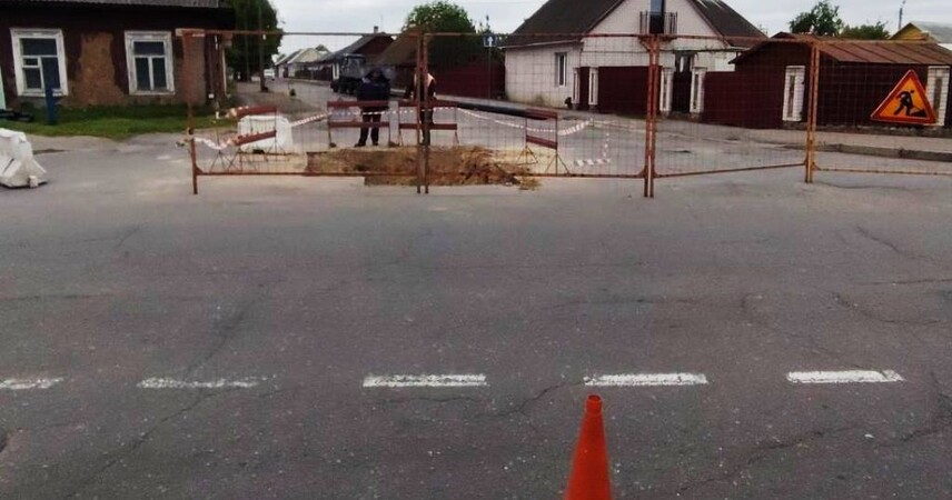 Обновление водопровода в Пинске на ул. Полесской завершат в июле