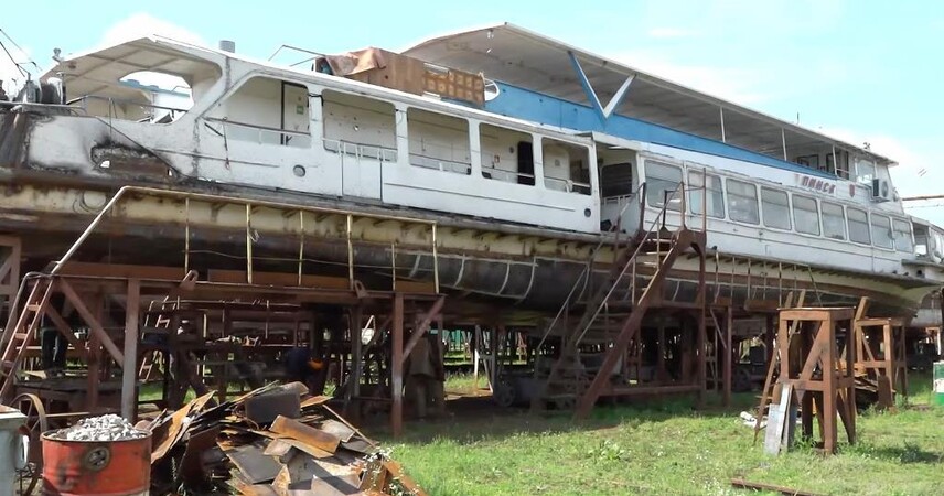 Теплоход «Пинск» не выйдет в навигацию: ремонт затягивается из-за скрытых повреждений