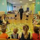 В Пинске в детсаду №21 прошёл урок пожарной безопасности МЧС для детей и родителей