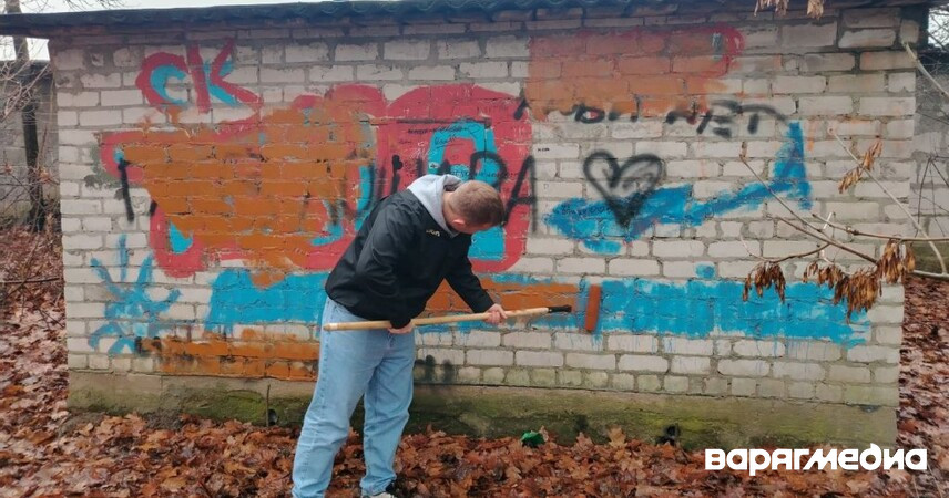 В Пинском районе убрали трафареты с рекламой наркотиков