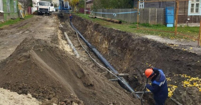 Модернизация канализации на ул. Поперечной начата в Пинске — заменят 1,22 км труб