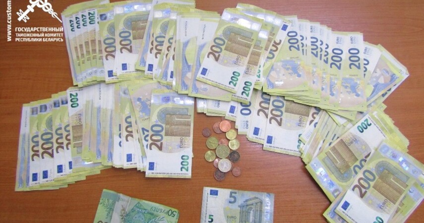 Белоруска пыталась незаконно ввезти 50 тысяч евро через границу