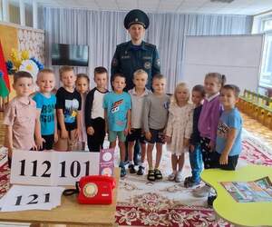 101 и 112 наизусть: в детсаду №39 Пинска прошёл день пожарной грамотности от МЧС