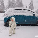 В Пинске утром 22 ноября выпал первый снег