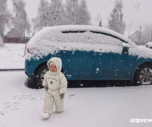 В Пинске утром 22 ноября выпал первый снег