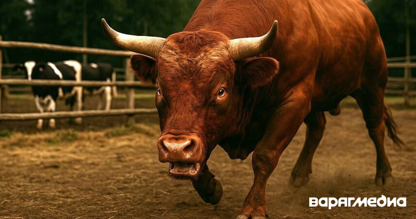 Разъяренный бык сломал работнику ребра на ферме в Пинском районе