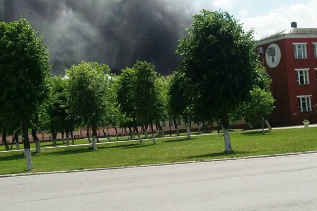 Пожар на заводе «Полимир»