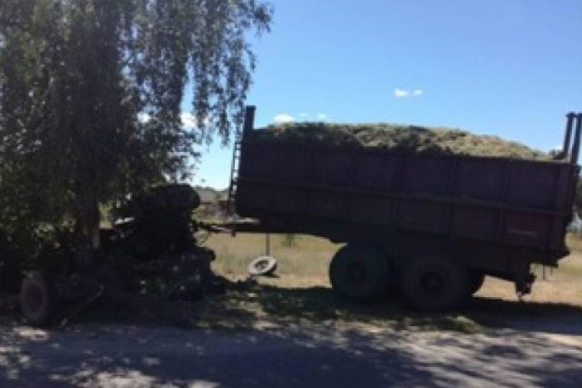 Тройное ДТП в Пинском районе: трактор врезался в МАЗ и гужевую повозку