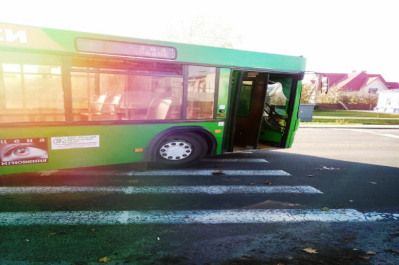 Автобус сбил мужчину в Пинске, фото, ГАИ