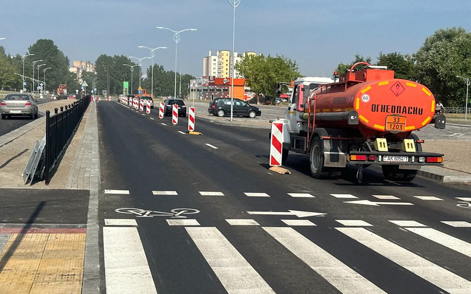Открытие движения по ул Брестской в Пинске