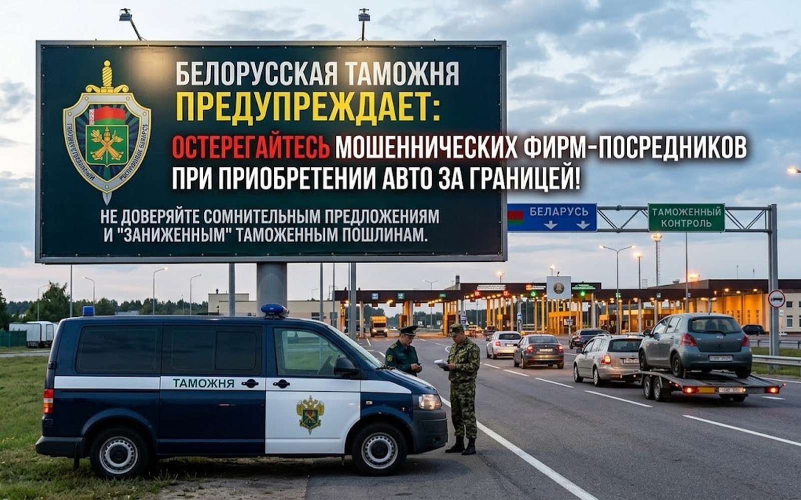 Белорусская таможня предупреждает о мошенниках при покупке автомобилей за границей